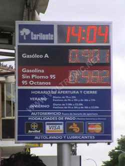 gasolineras indicador precios monolito totem 2