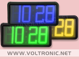reloj digital de leds con hora y temperatura