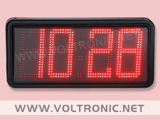 reloj temperatura de leds